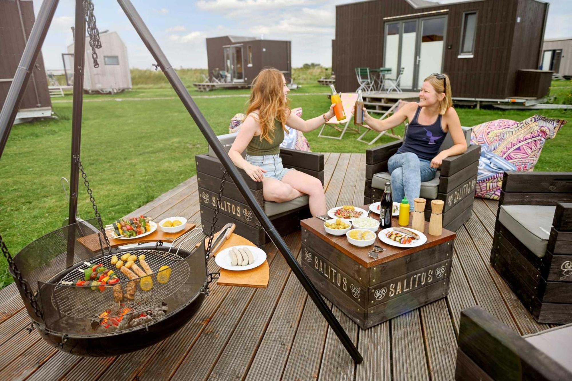 Tiny House Nature 8 Innenlage - Green Tiny Village Harlesiel 카롤리넨시엘 외부 사진